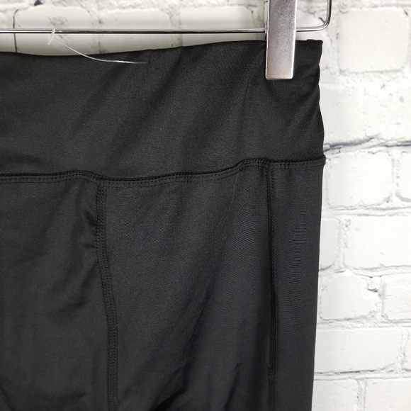 Tie-up cropped high waist athletic yoga leggings - Picture 5 of 6